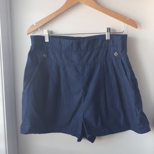 Birds of North America Dark Chambray Shorts - 12